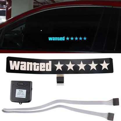 LED Grand Theft Auto "Wanted" Sign